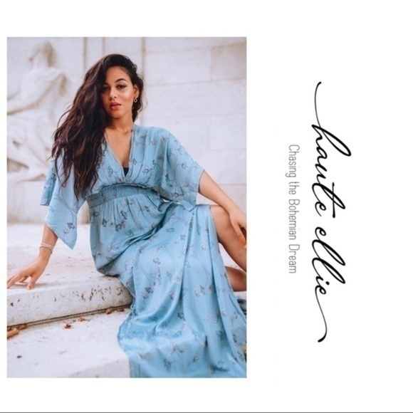 SOUL PURPOSE-Boho Kimono Sleeve Maxi Dress - Picture 4 of 7